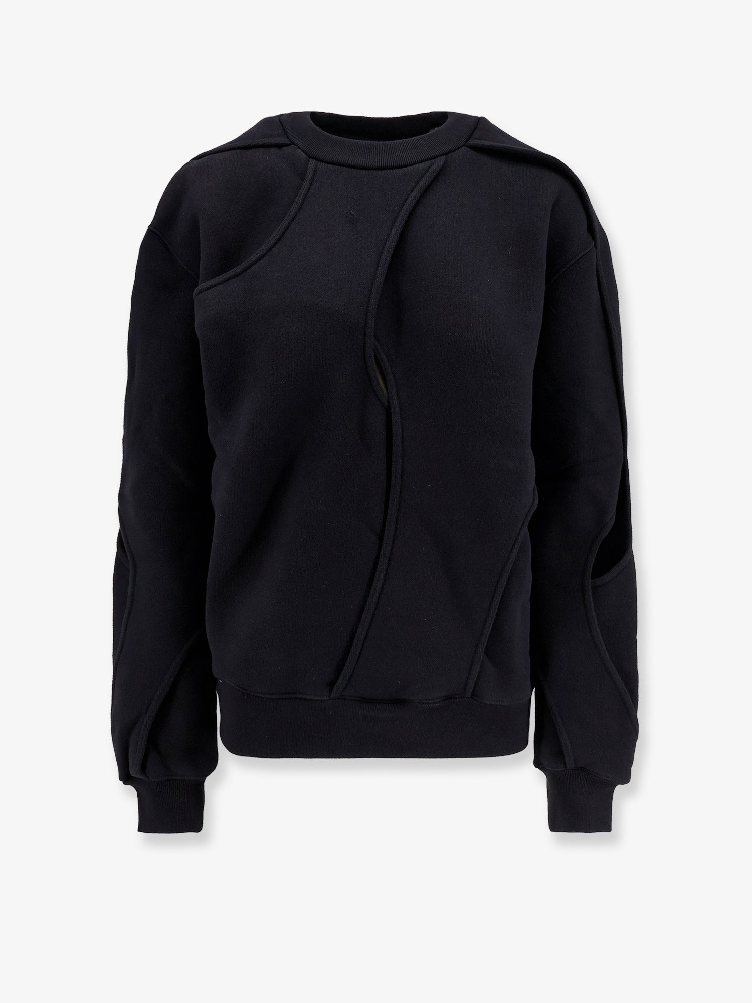 Linear organic cotton sweatshirt