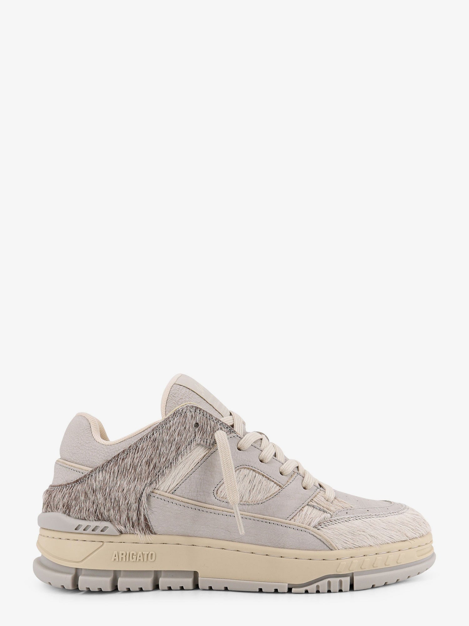 Area Lo ponyskin and suede low-top sneakers