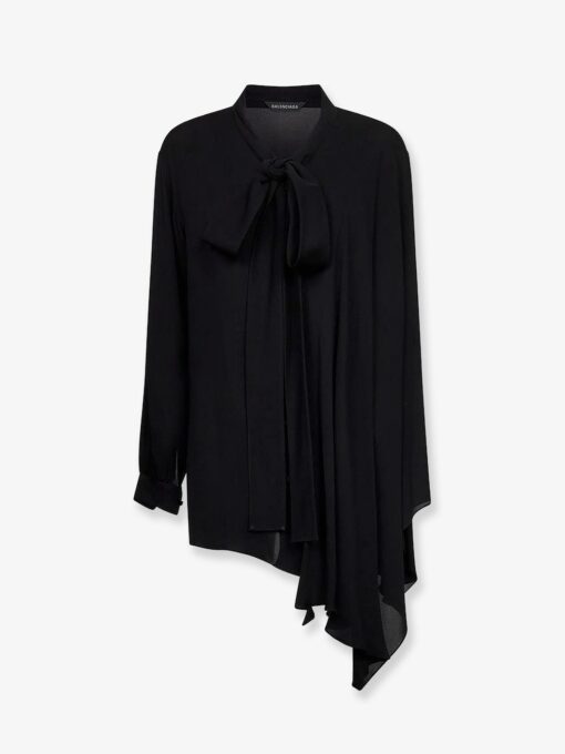 Silk shirt with bow