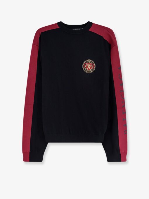 Cotton sweater with logo on the front