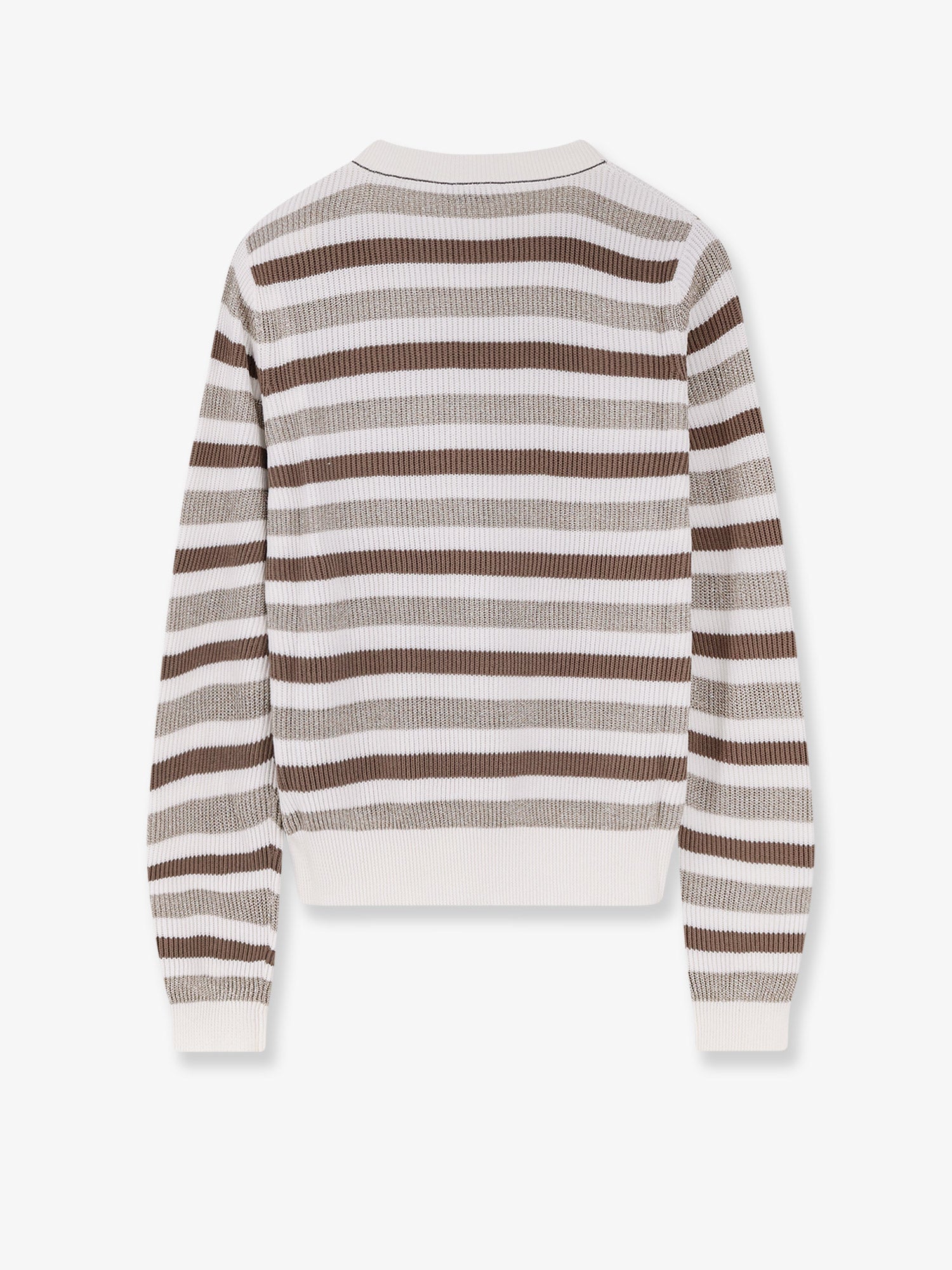 Sparkling stripes cotton sweater - Image 2