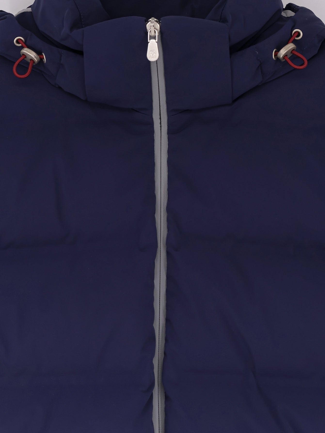Nylon down jacket with hood - Image 3