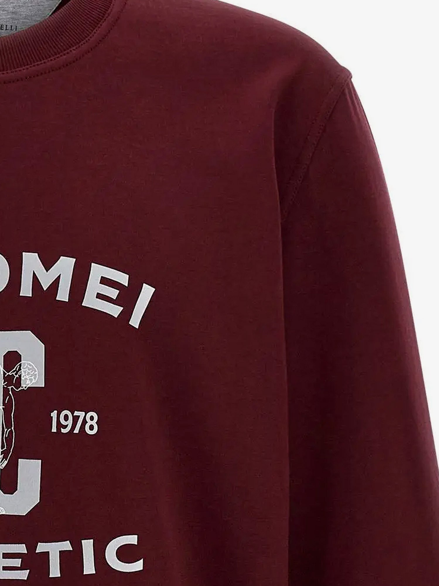 Cotton sweatshirt with print on the front - Image 3