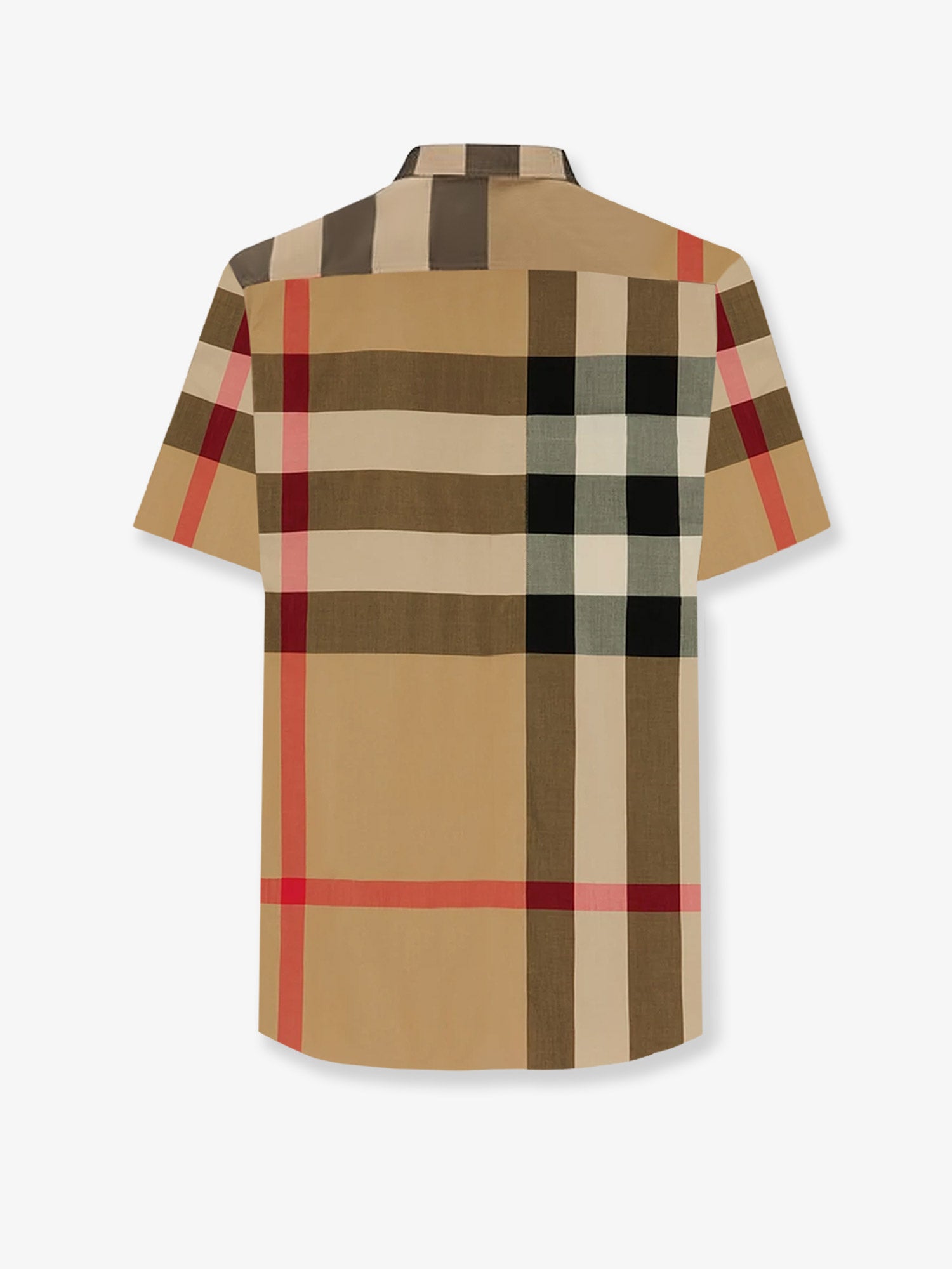 Cotton shirt with check print - Image 2