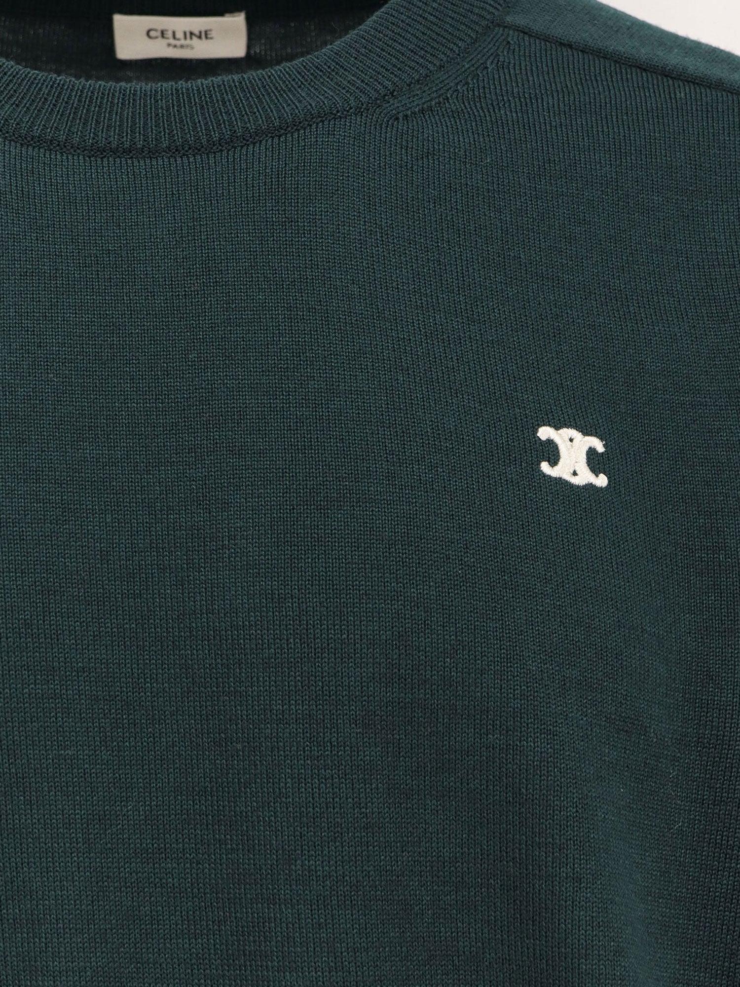 Wool sweater with embroidered logo on the front - Image 3