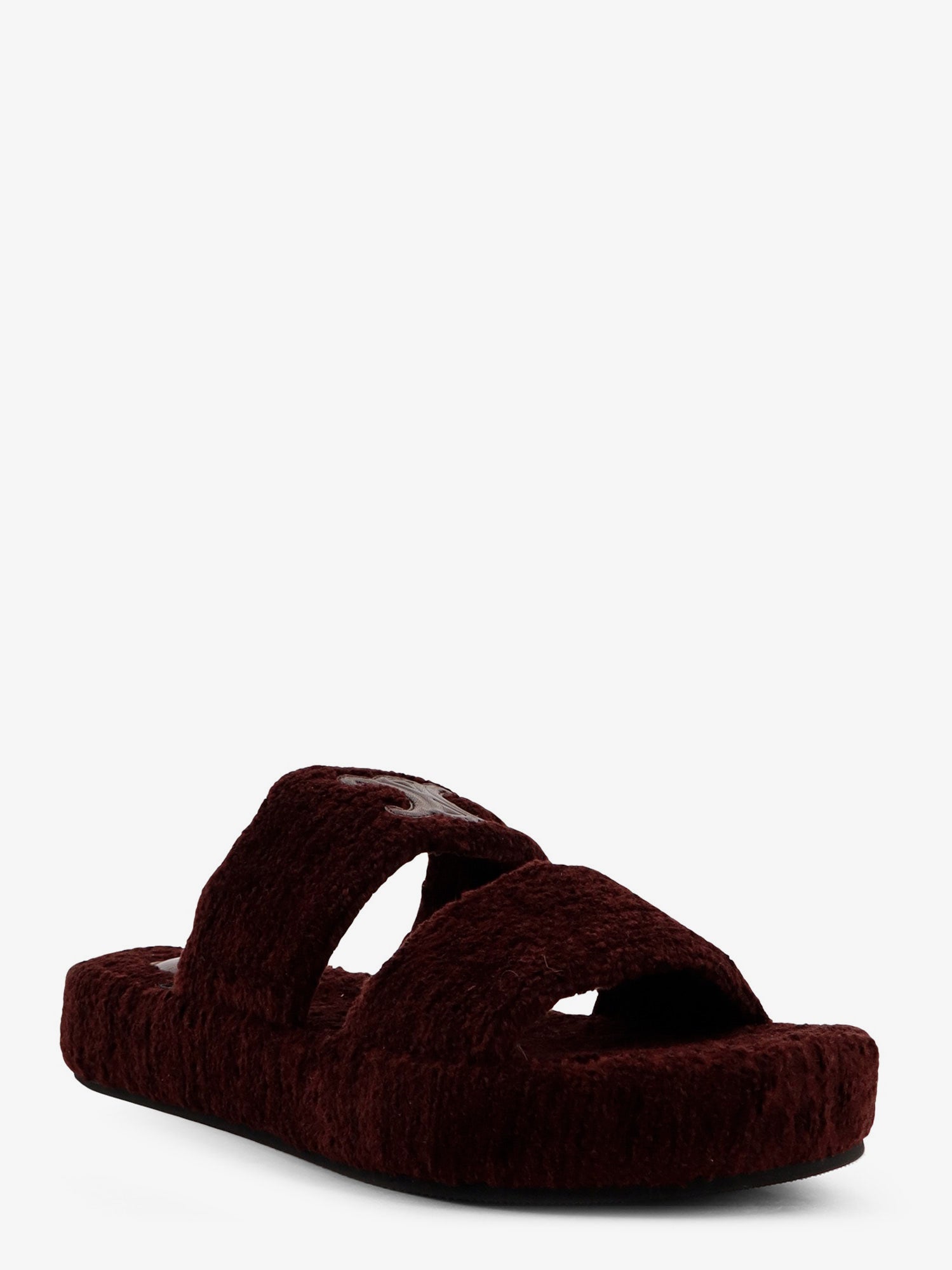 Triomphe Fur shearling Slides - Image 2
