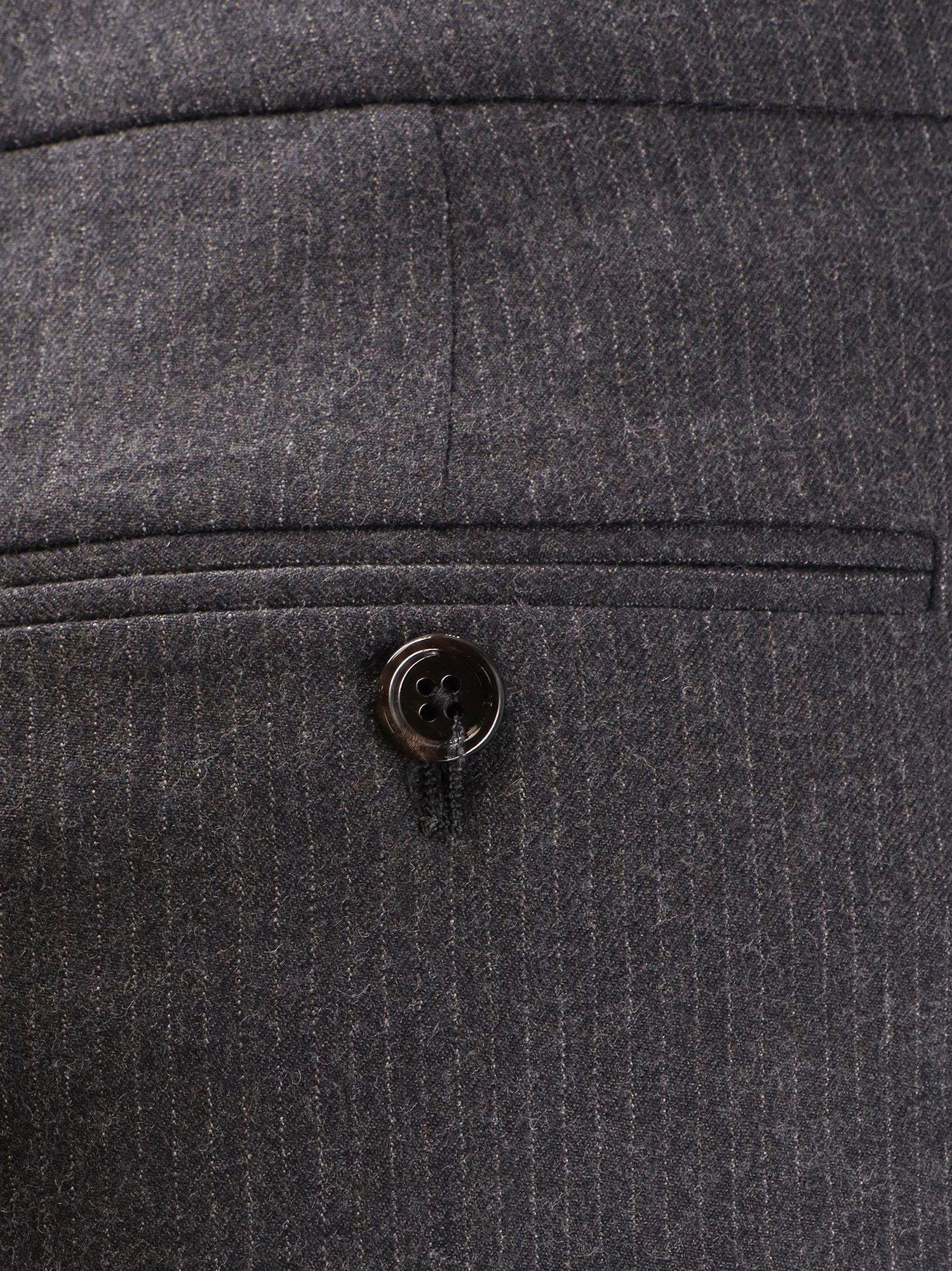 Pinstripe wool trousers - Image 3