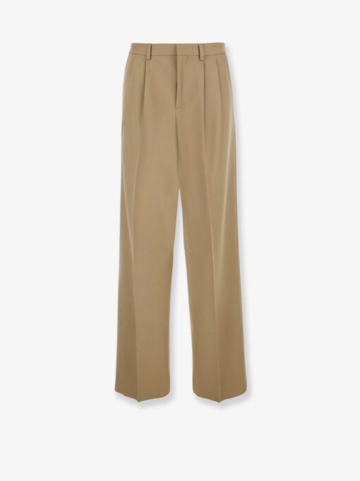 Wool and cotton trousers