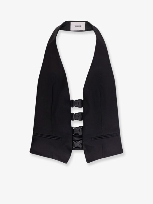 Multi Bukle Waistcoat satin vest