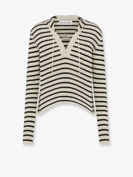 Dioriviera striped linen and silk sweater