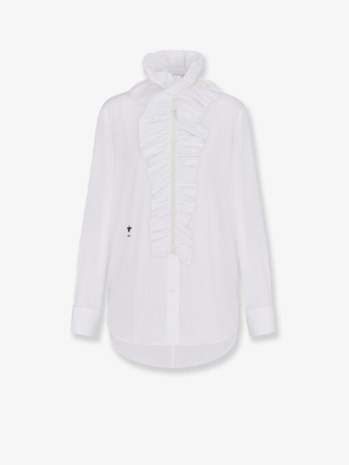 Cotton shirt with removable detail