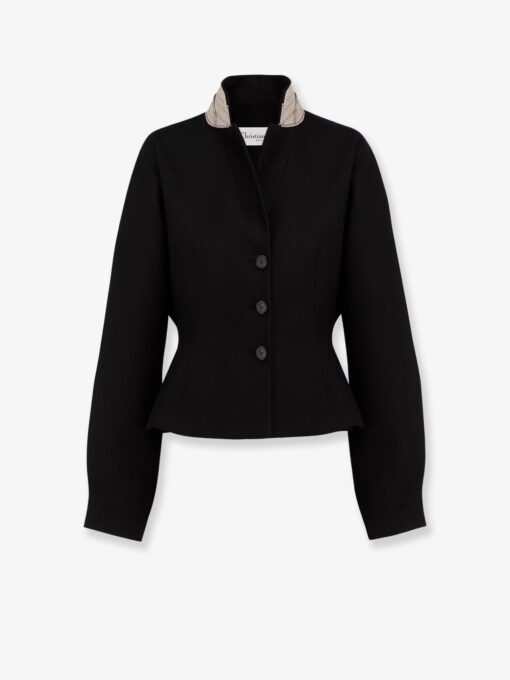 Grain de poudre virgin wool and silk Blazer