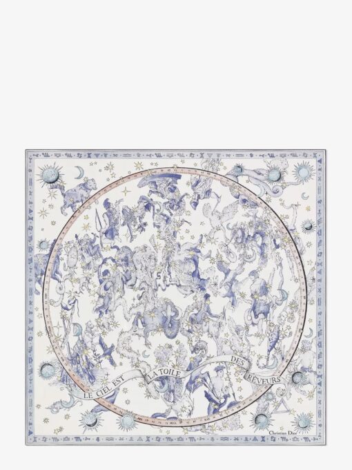 Dior Night of Dreams silk twill foulard