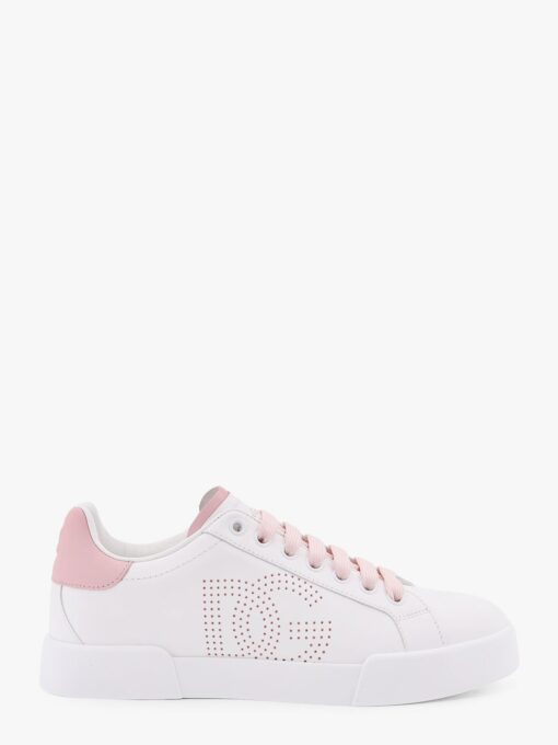 Portofino low-top leather sneakers with lateral monogram