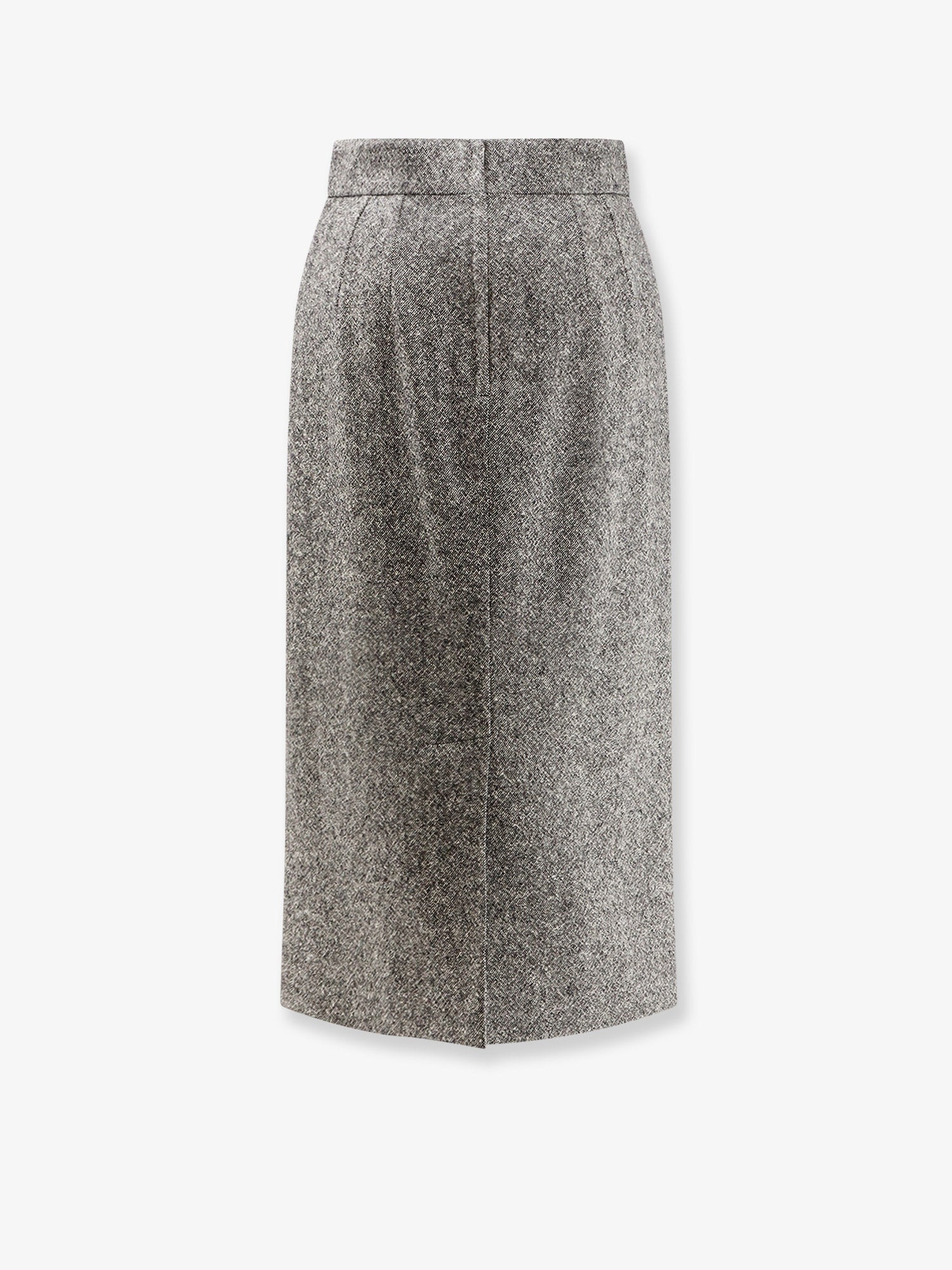 Virgin wool midi pencil skirt - Image 2