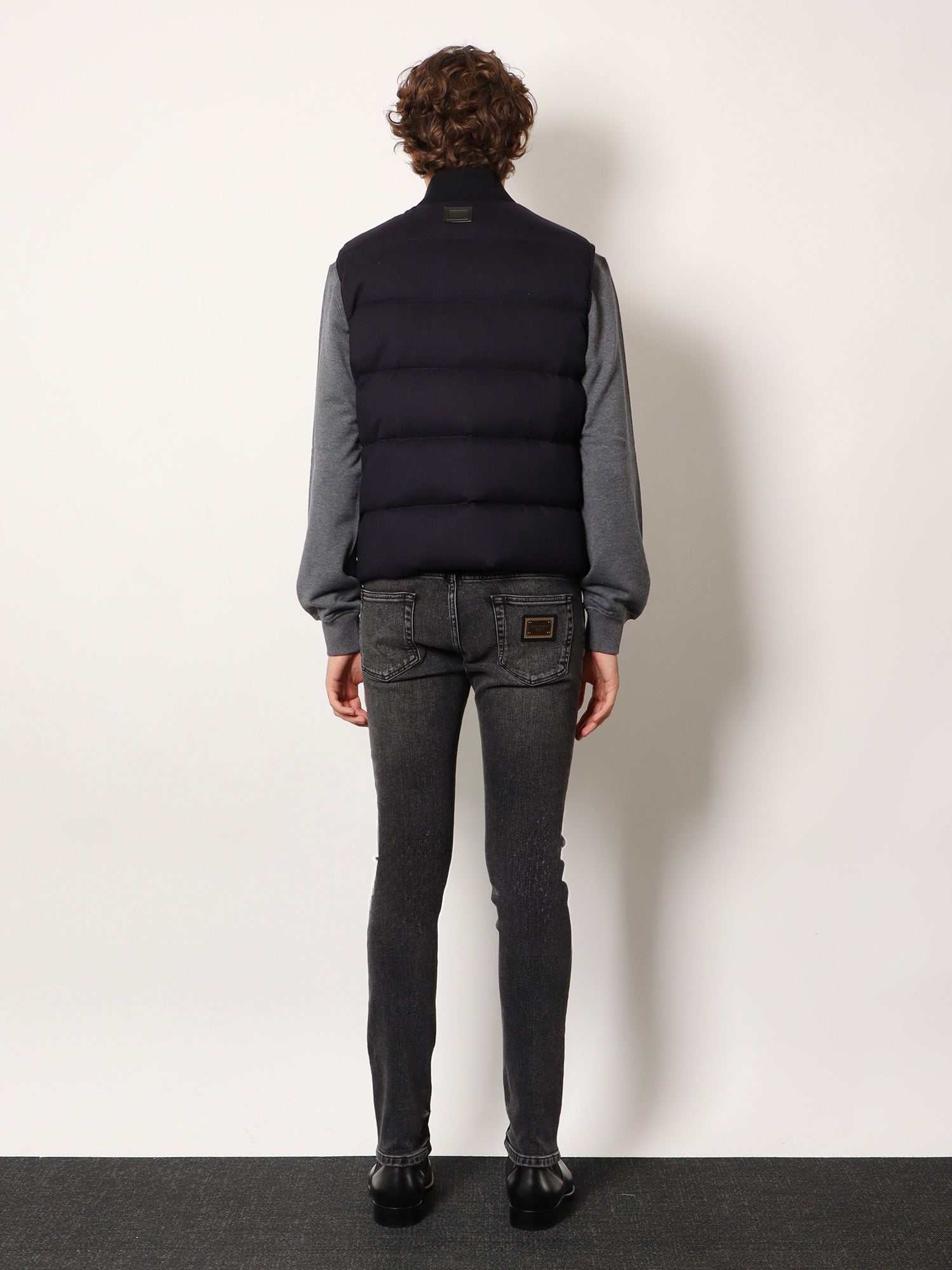 Cotton and viscose reversible sleeveless jacket - Image 3