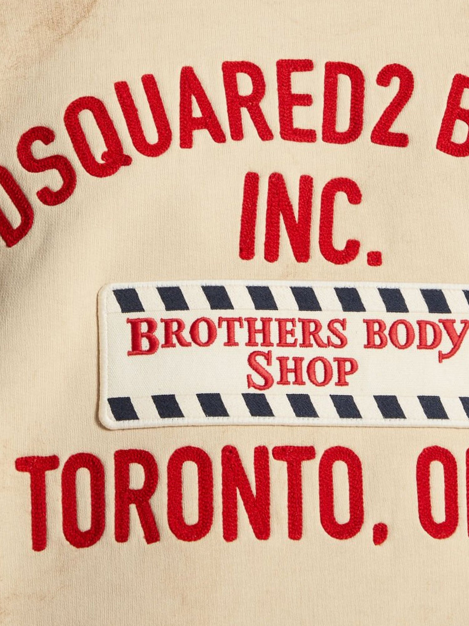 Cotton sweatshirt with distressed effect - Image 3
