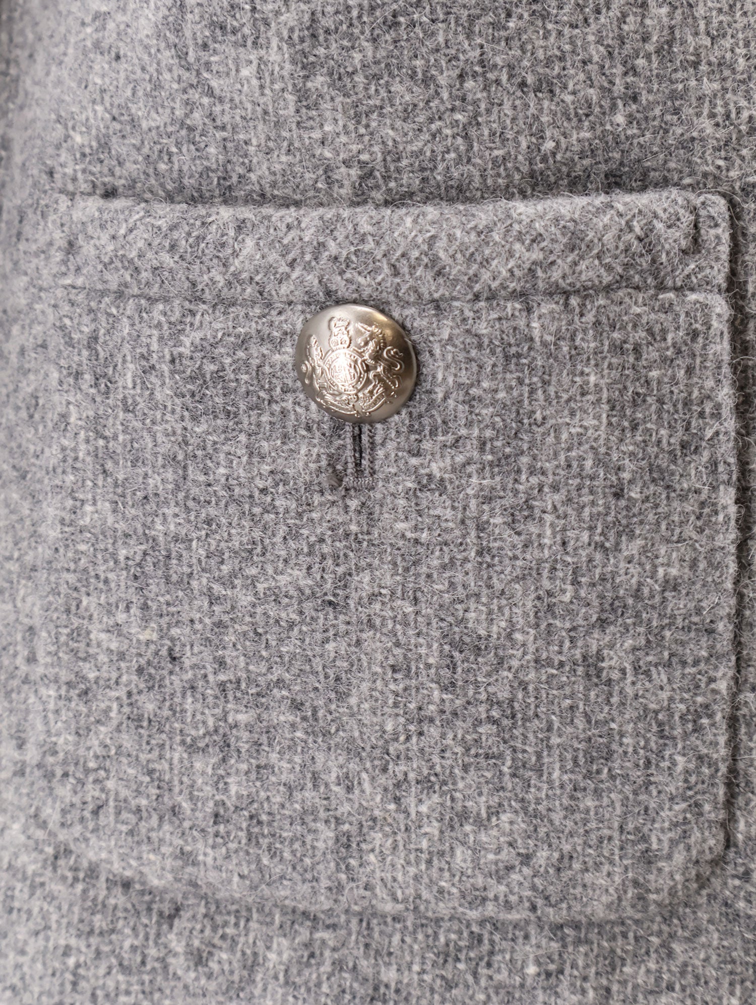 Mélange wool and alpaca blazer - Image 3