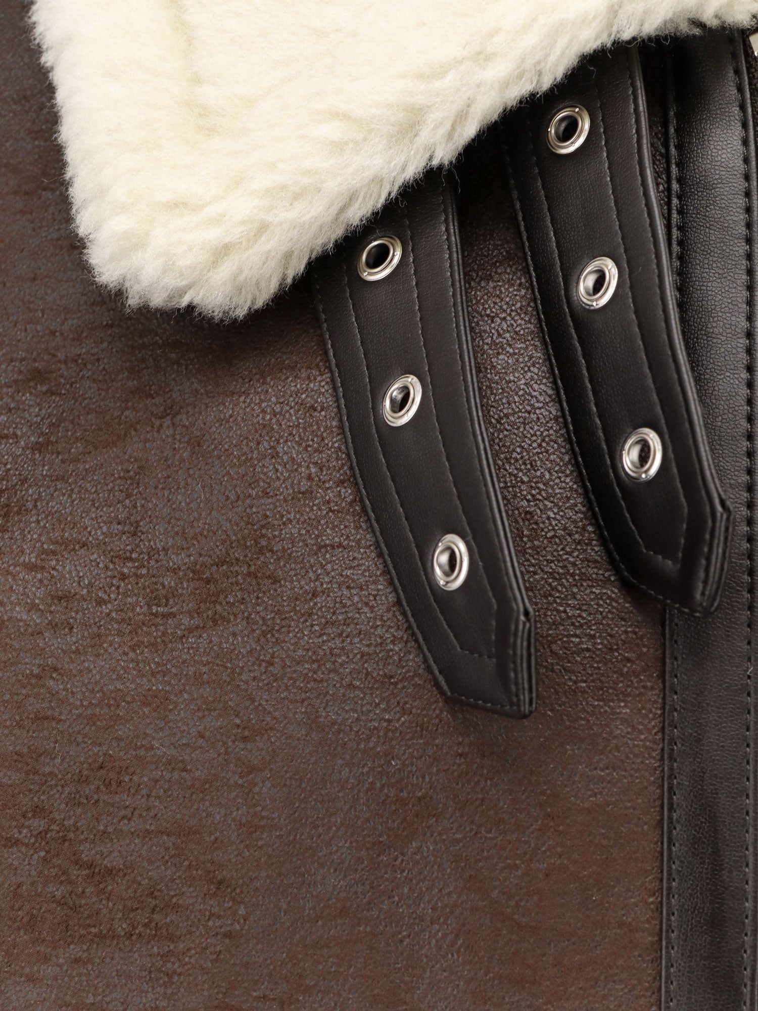 Unisex eco-shearling jacket - Image 3