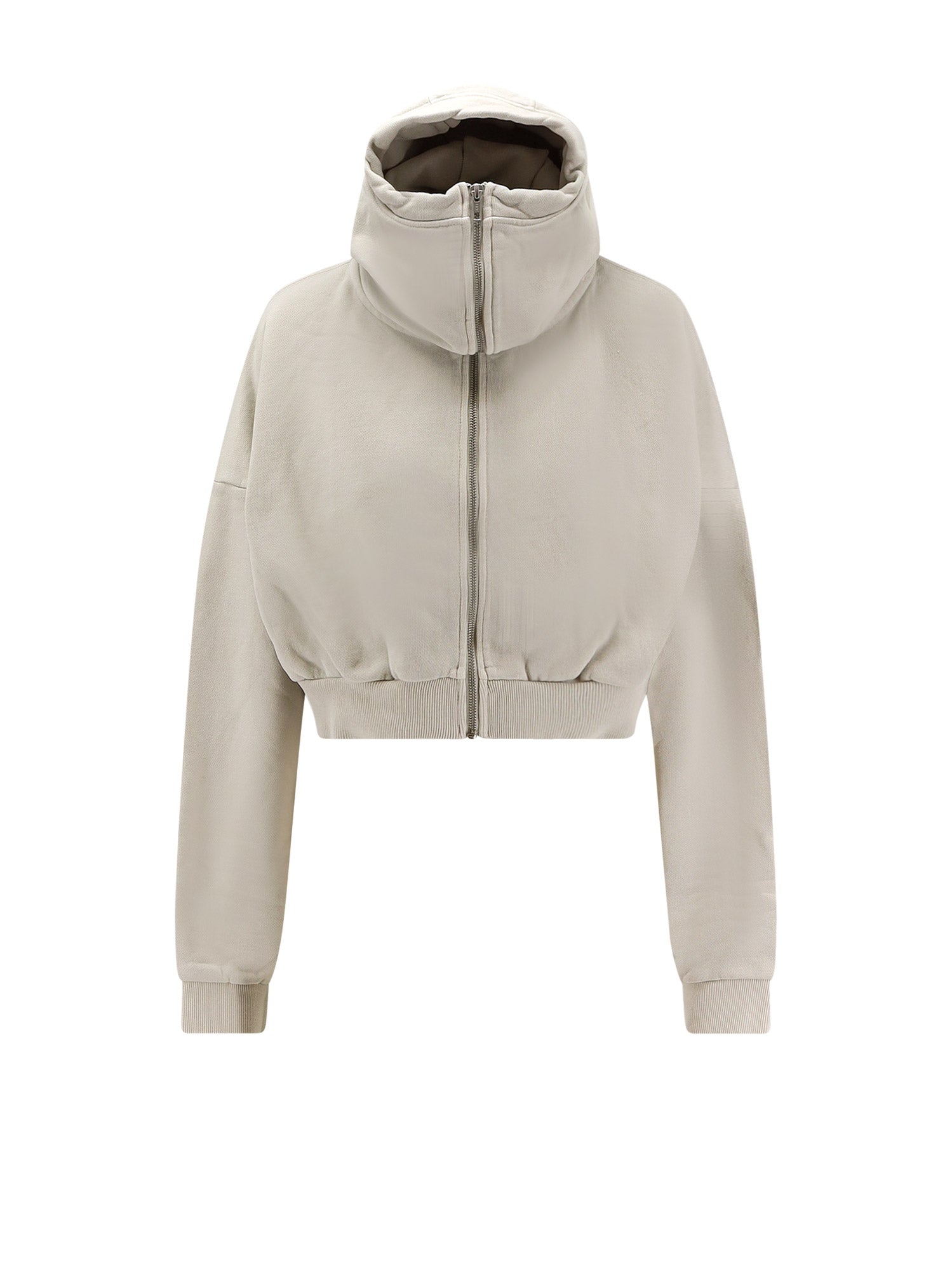 Cropped Full Zip cotton sweatshirt - Image 2