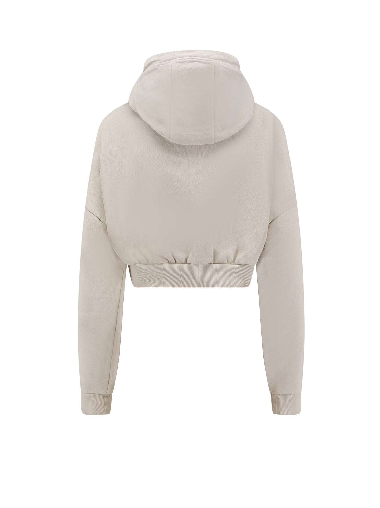 Cropped Full Zip cotton sweatshirt - Image 3