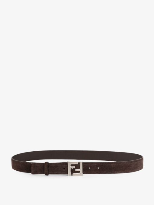 Squared FF suede belt