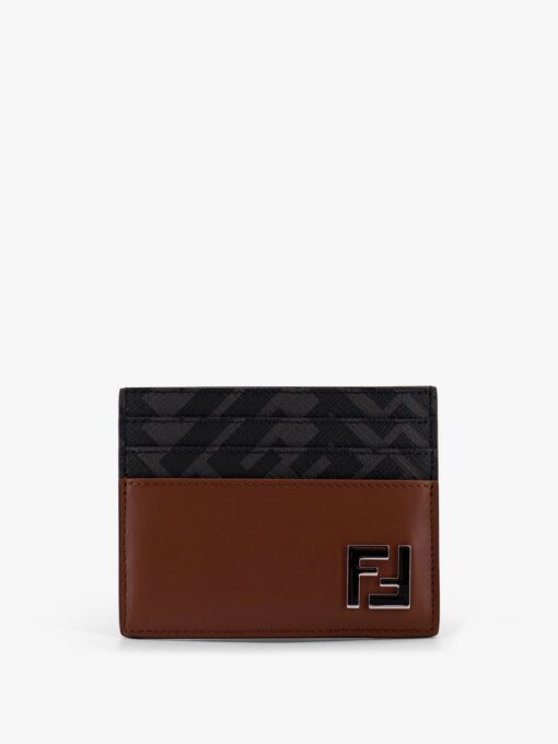 Leather and FF fabric card holder