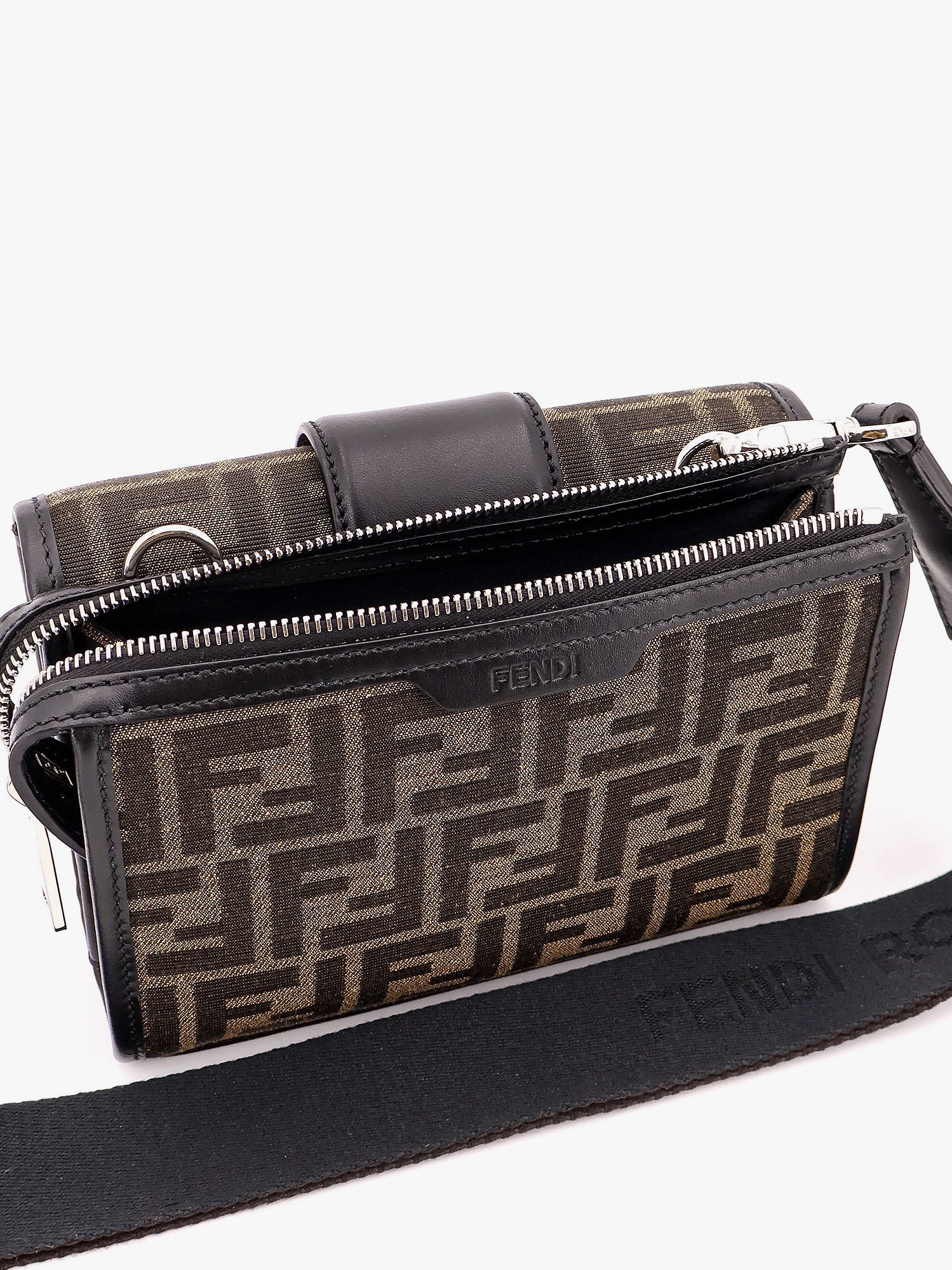 Baguette double jacquard shoulder bag - Image 3