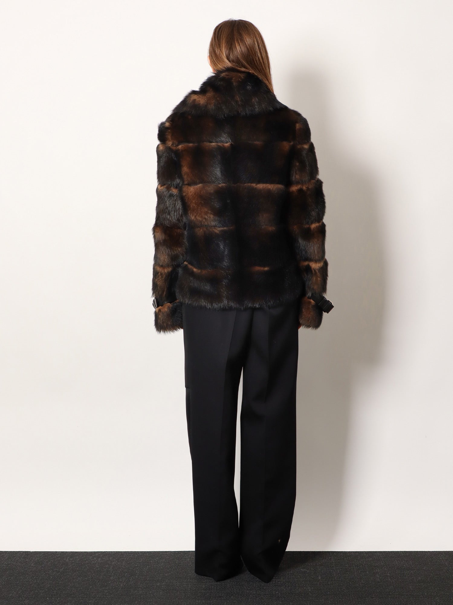 Brown backed sheepskin and nappa jacket - Image 3