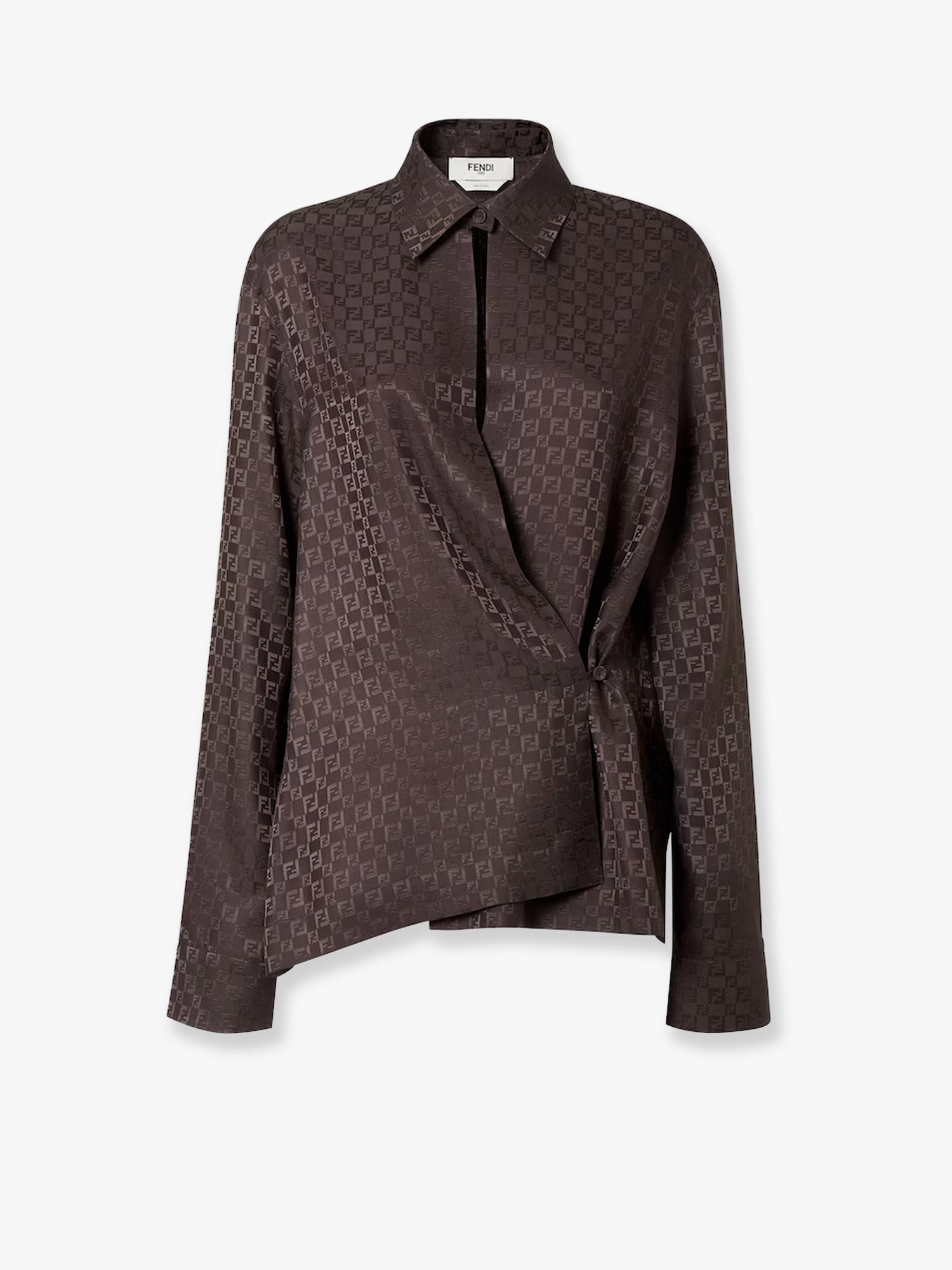 Silk shirt with FF motif