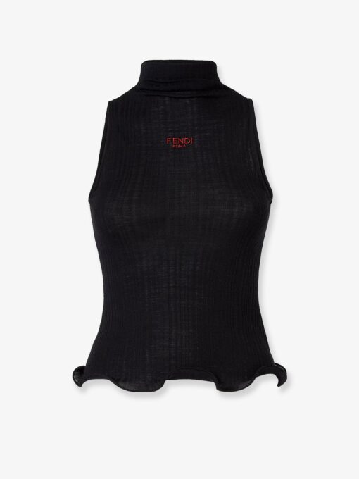 Ribbed virgin wool top