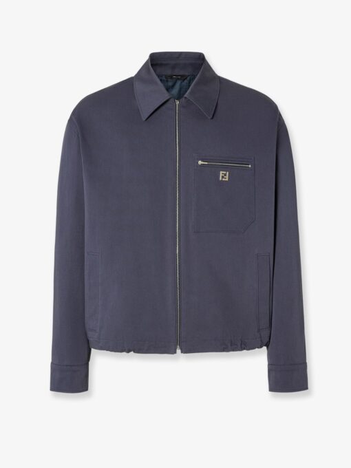 Cotton jacket with FF detail