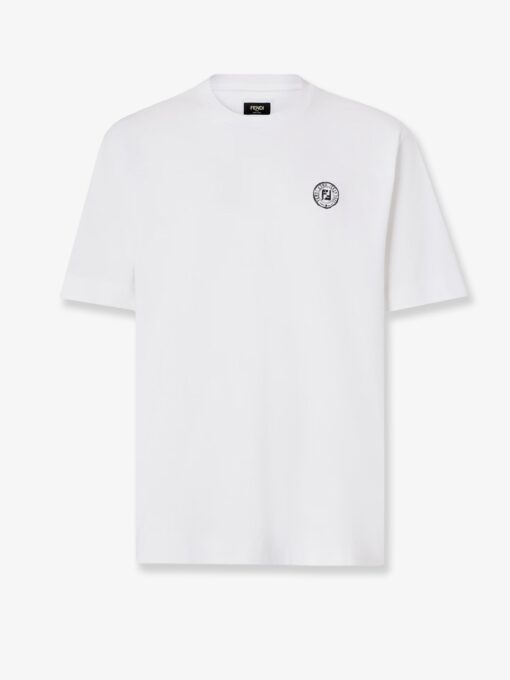 Cotton t-shirt with FF embroidery