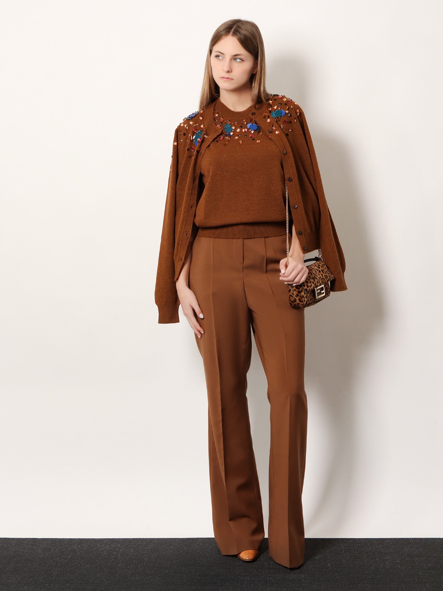 Sleeveless wool and cashmere sweater - Image 2