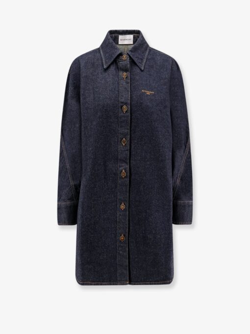Long denim shirt