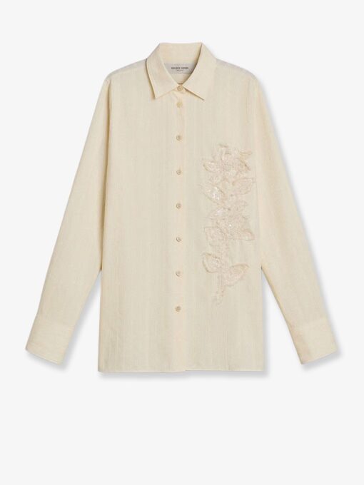 Cotton shirt with sequins