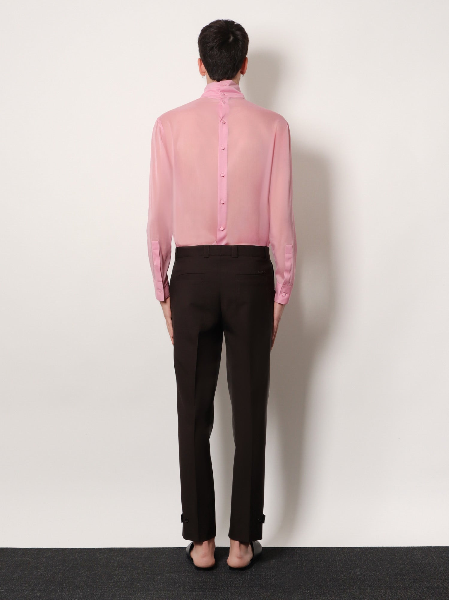 Gabardine wool trousers - Image 3