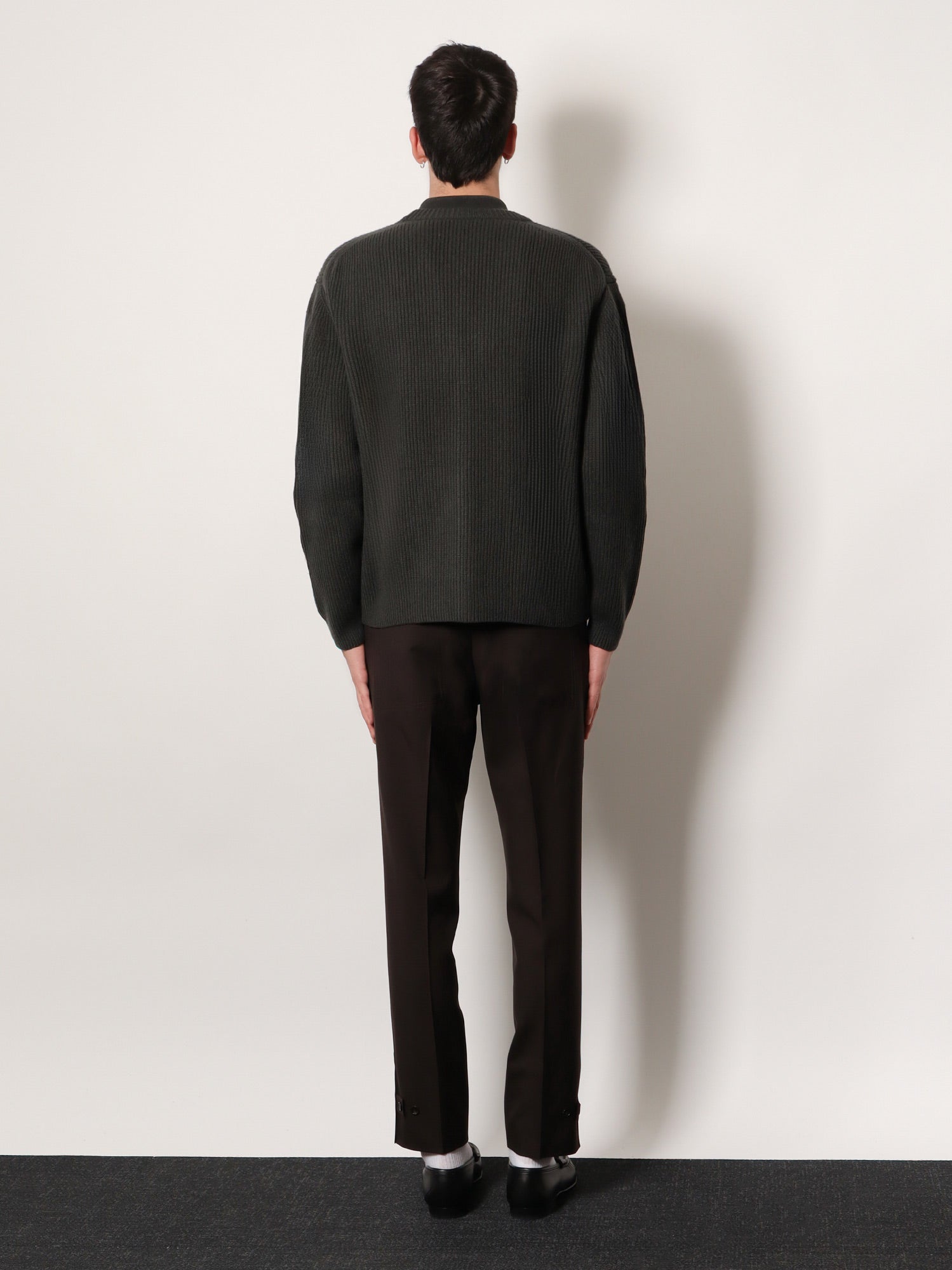 Ribbed wool and cashmere cardigan - Image 3