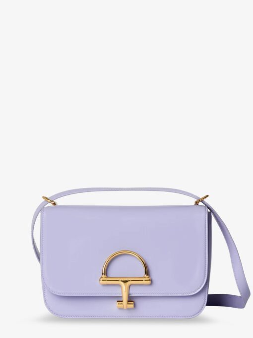 Siena leather shoulder bag with iconic metal Horsebit