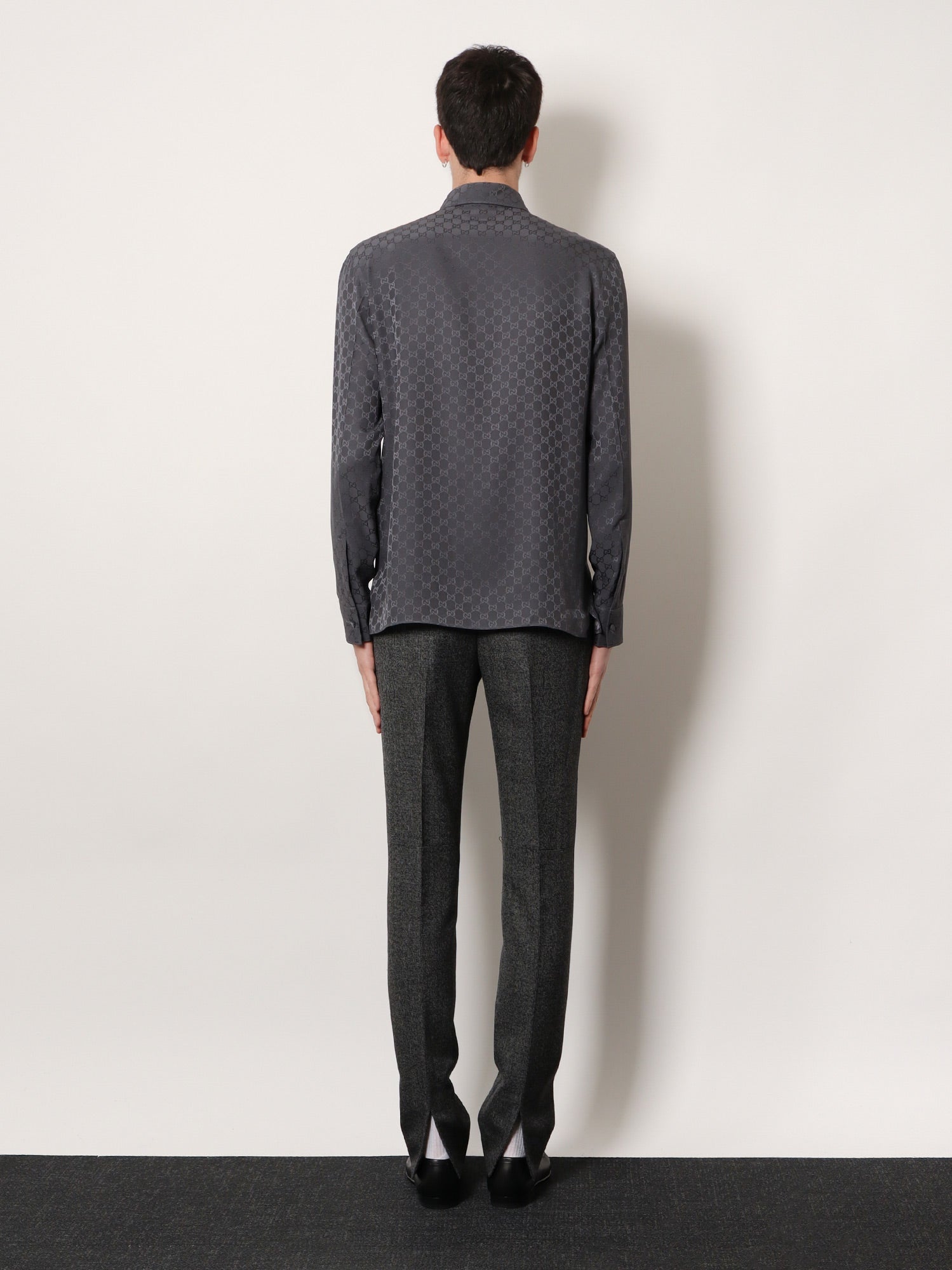 GG Jacquard silk shirt - Image 3