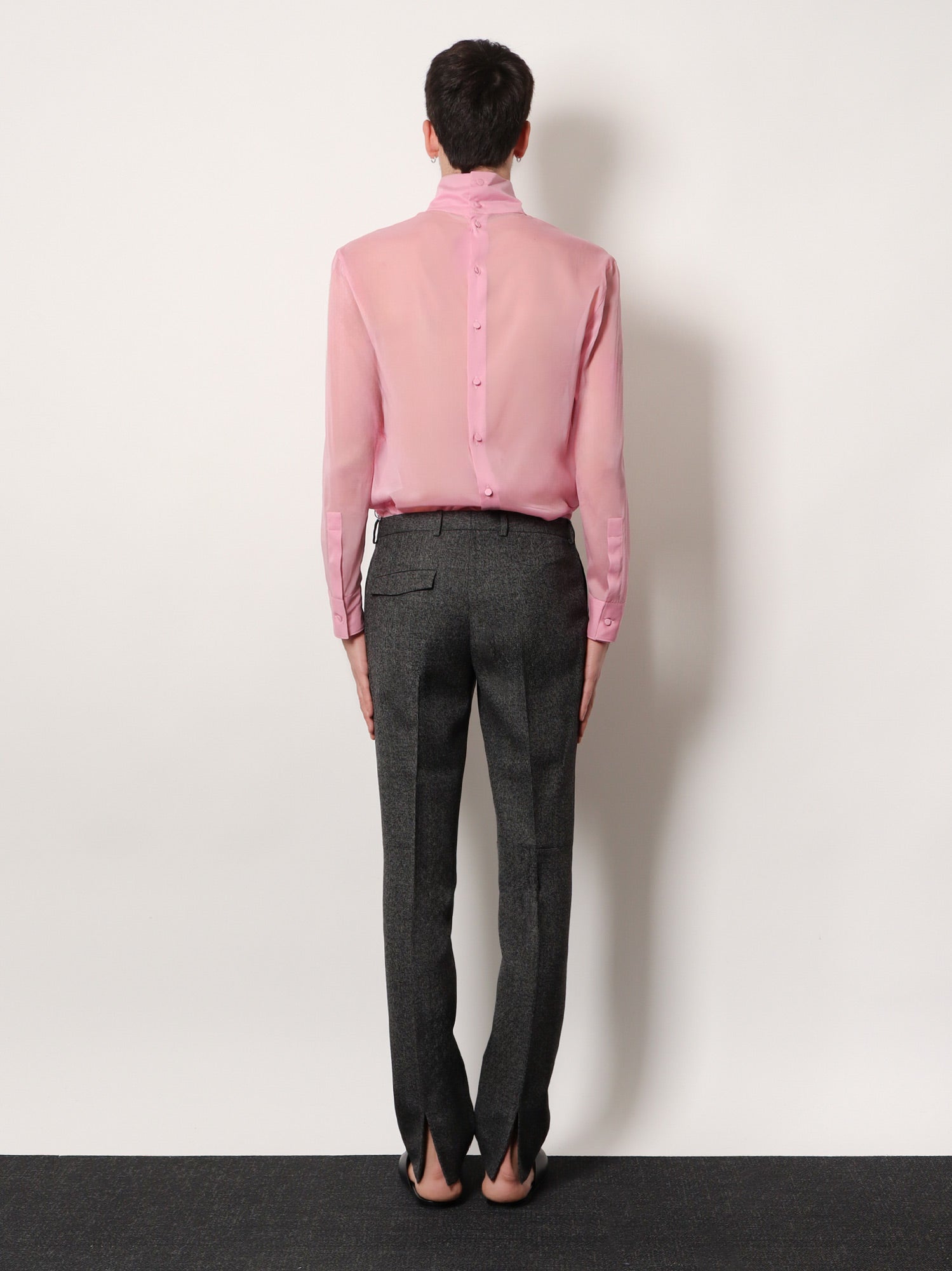 Mouliné wool trousers - Image 3