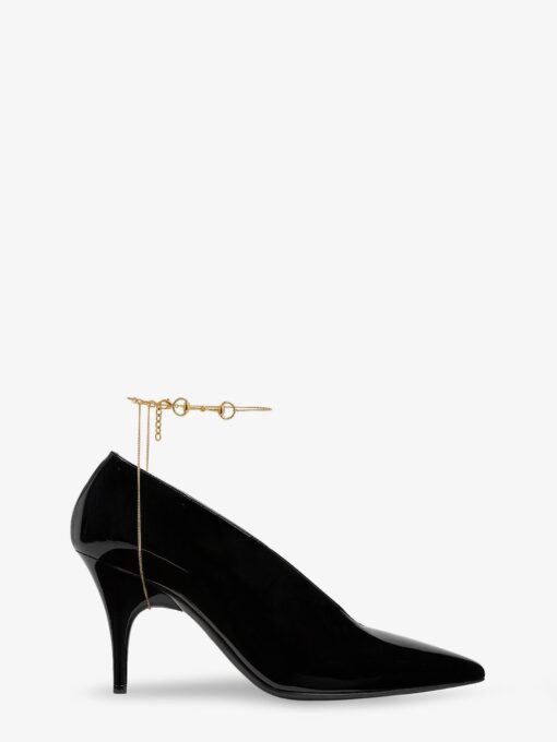 Patent leather pumps