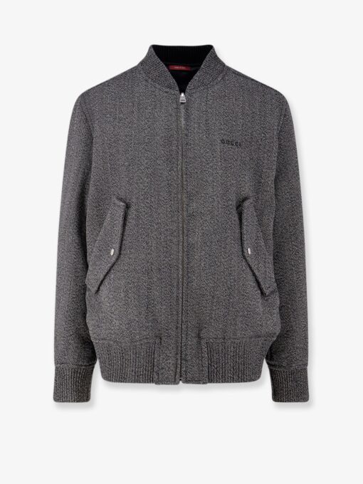 Reversible wool and nylon jacket