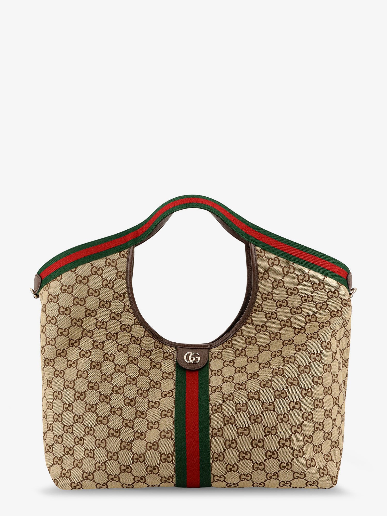 Gucci Giglio GG Supreme Fabric shopping bag