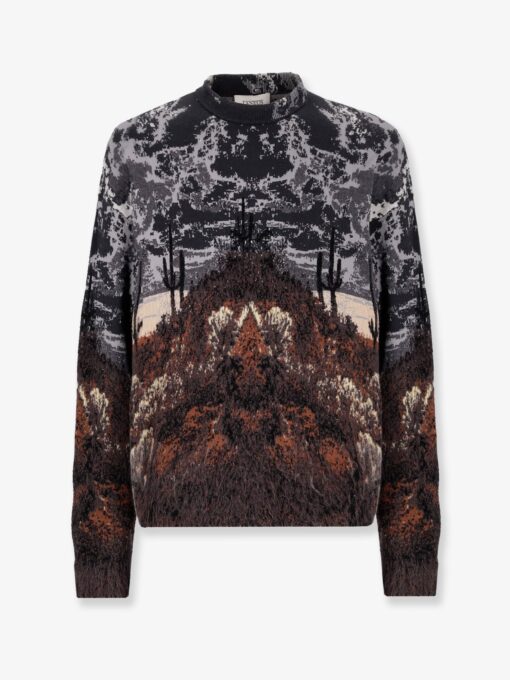 Cotton and wool sweatshirt