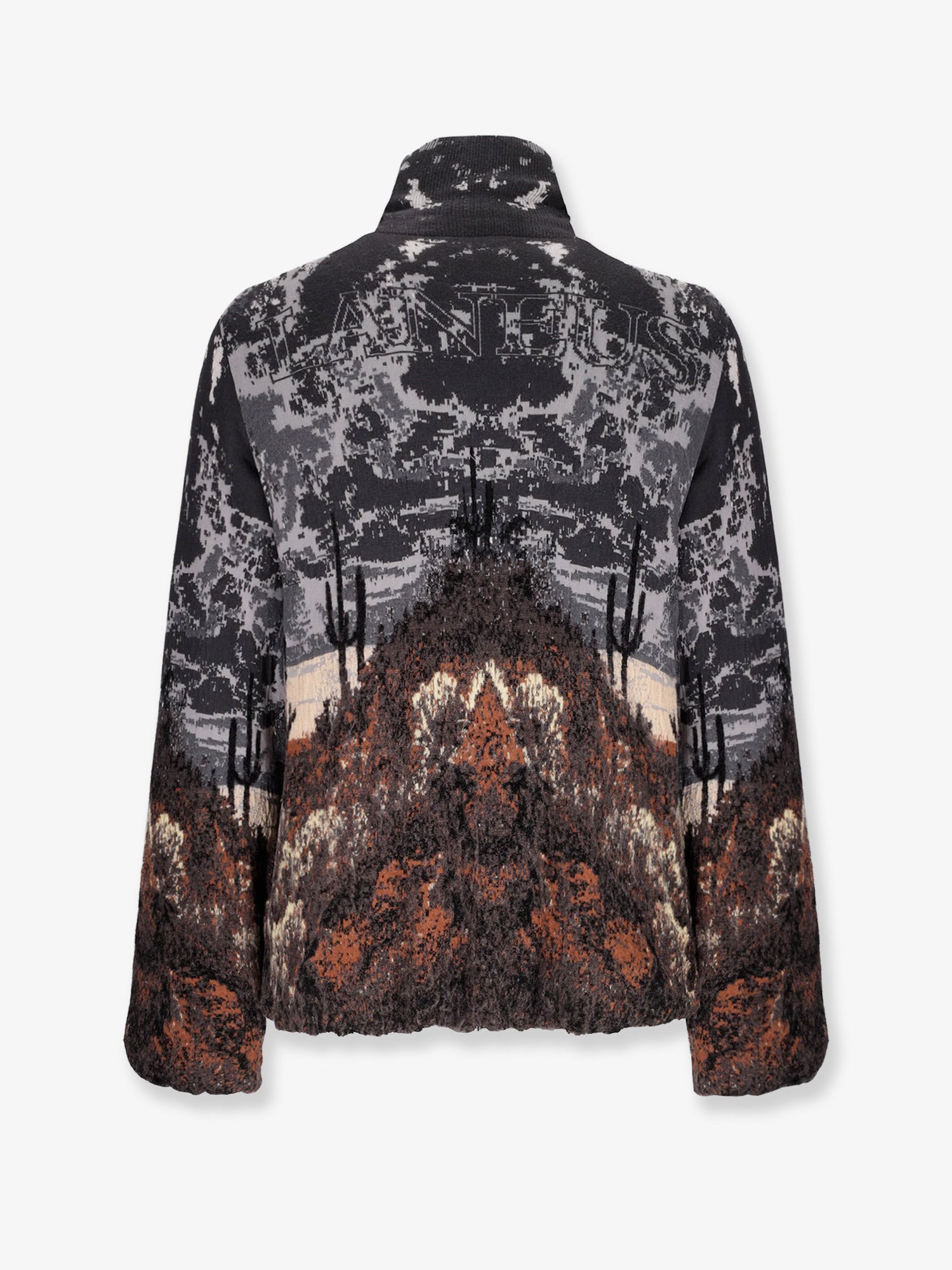 Knitted cotton and wool jacket - Image 2