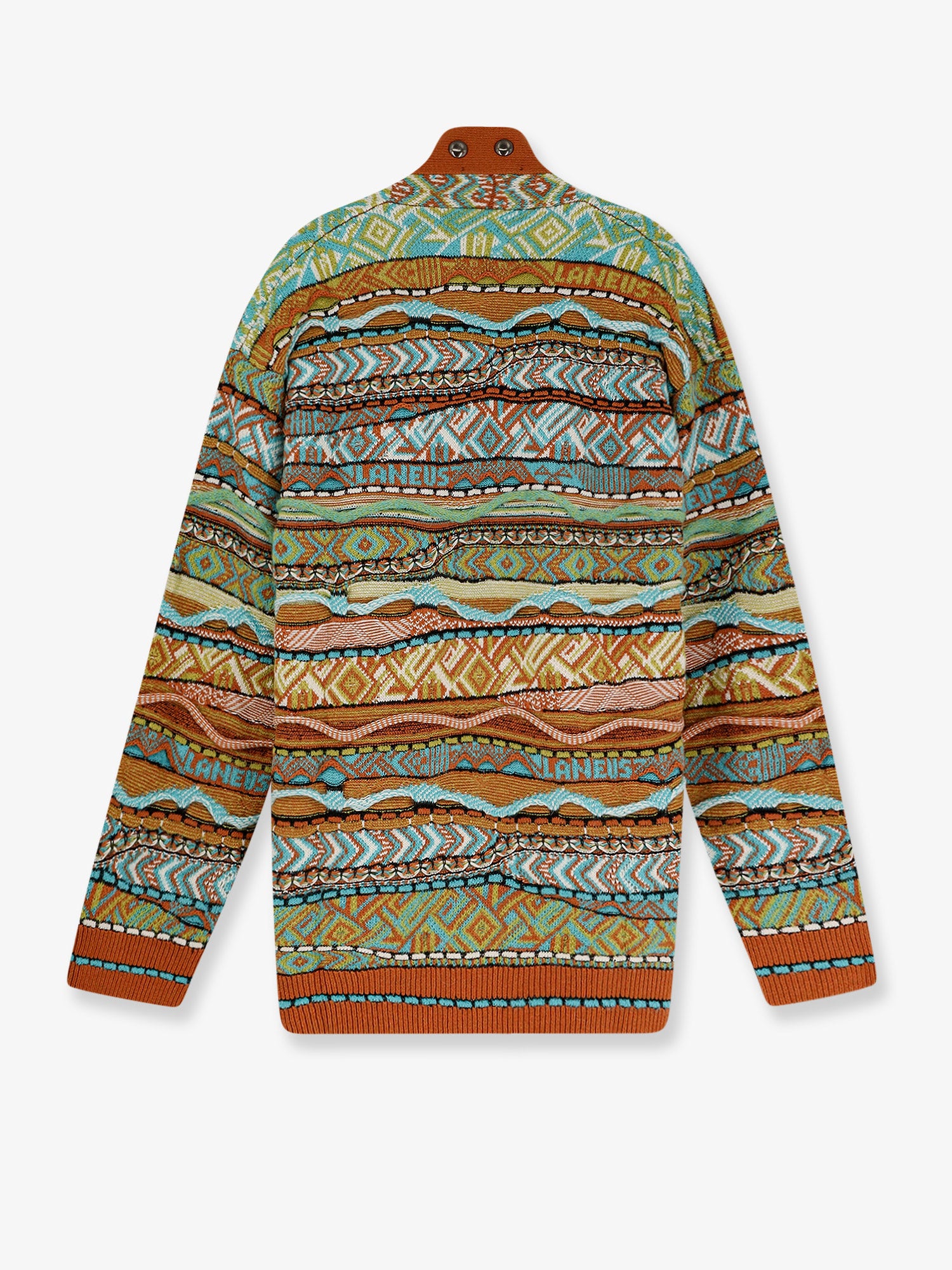 Cardigan with multicolored inlays - Image 2