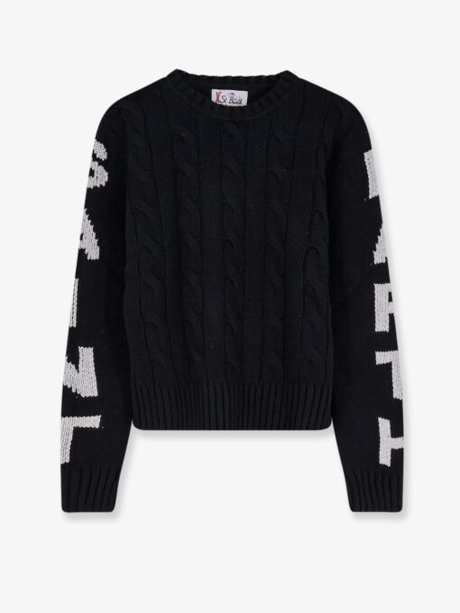 Malmo wool blend cable knit sweater