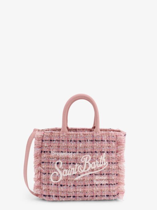 Vanity crossbody bag with embroidered logo on the front