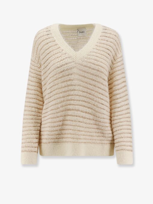 Wool blend sweater with sequins